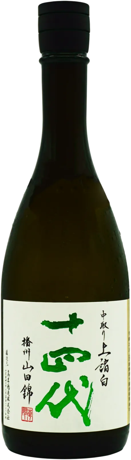 Bottle of Juyondai Nakadori Jomorohaku Yamadanishiki from Banshu, Hyogo